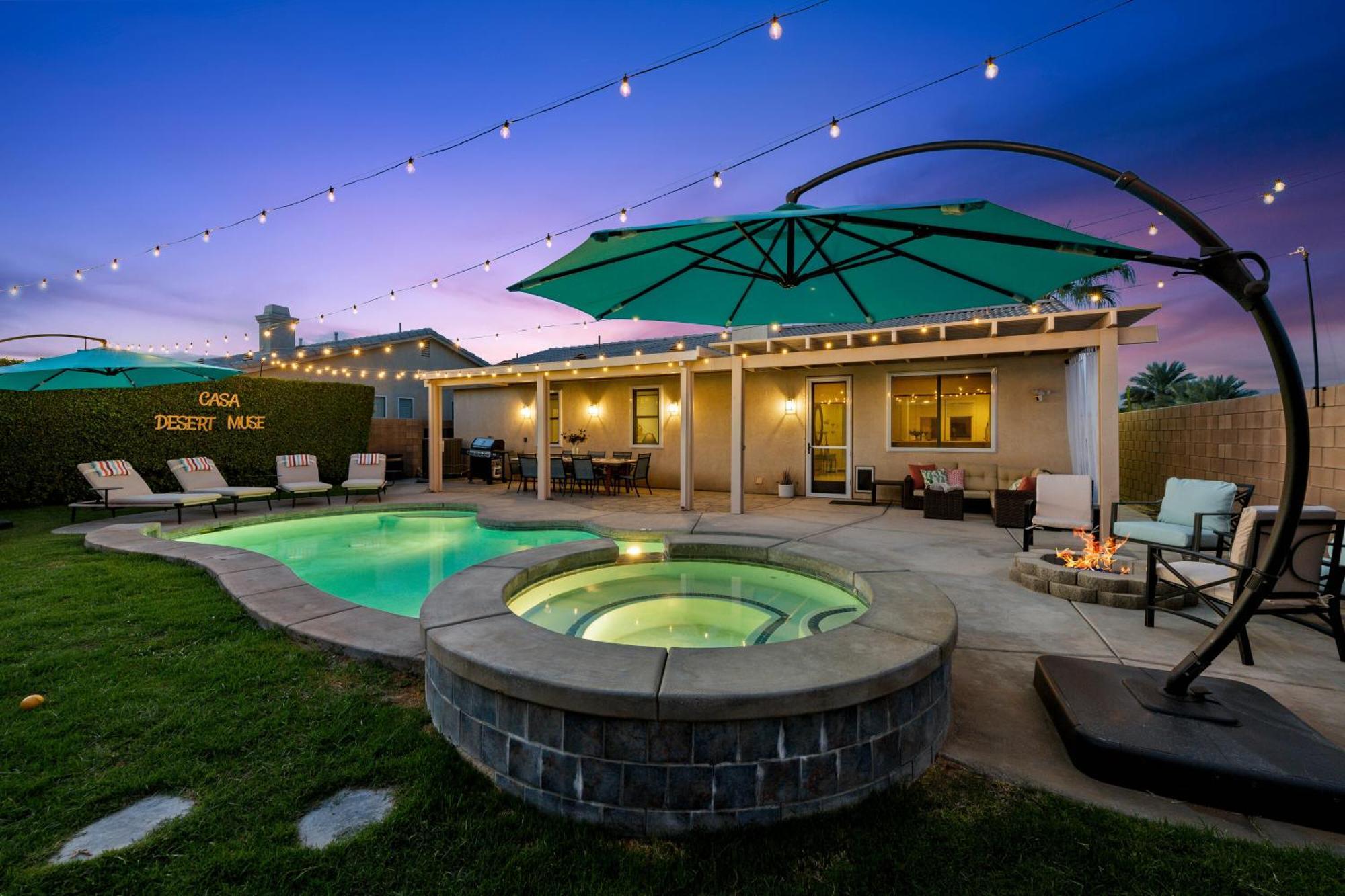 Casa Desert Muse With Heated Pool Spa Firepit Mini Golf And Games Indio Ngoại thất bức ảnh
