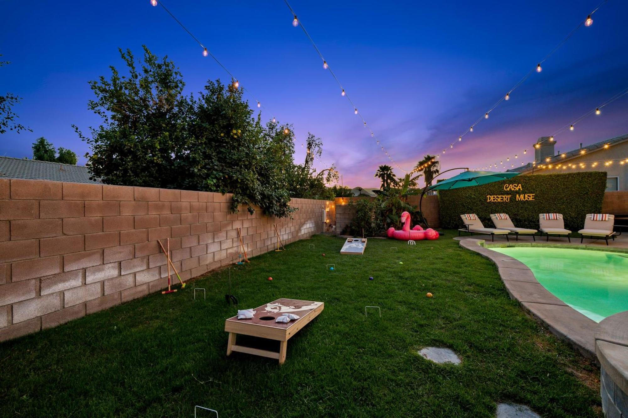 Casa Desert Muse With Heated Pool Spa Firepit Mini Golf And Games Indio Ngoại thất bức ảnh