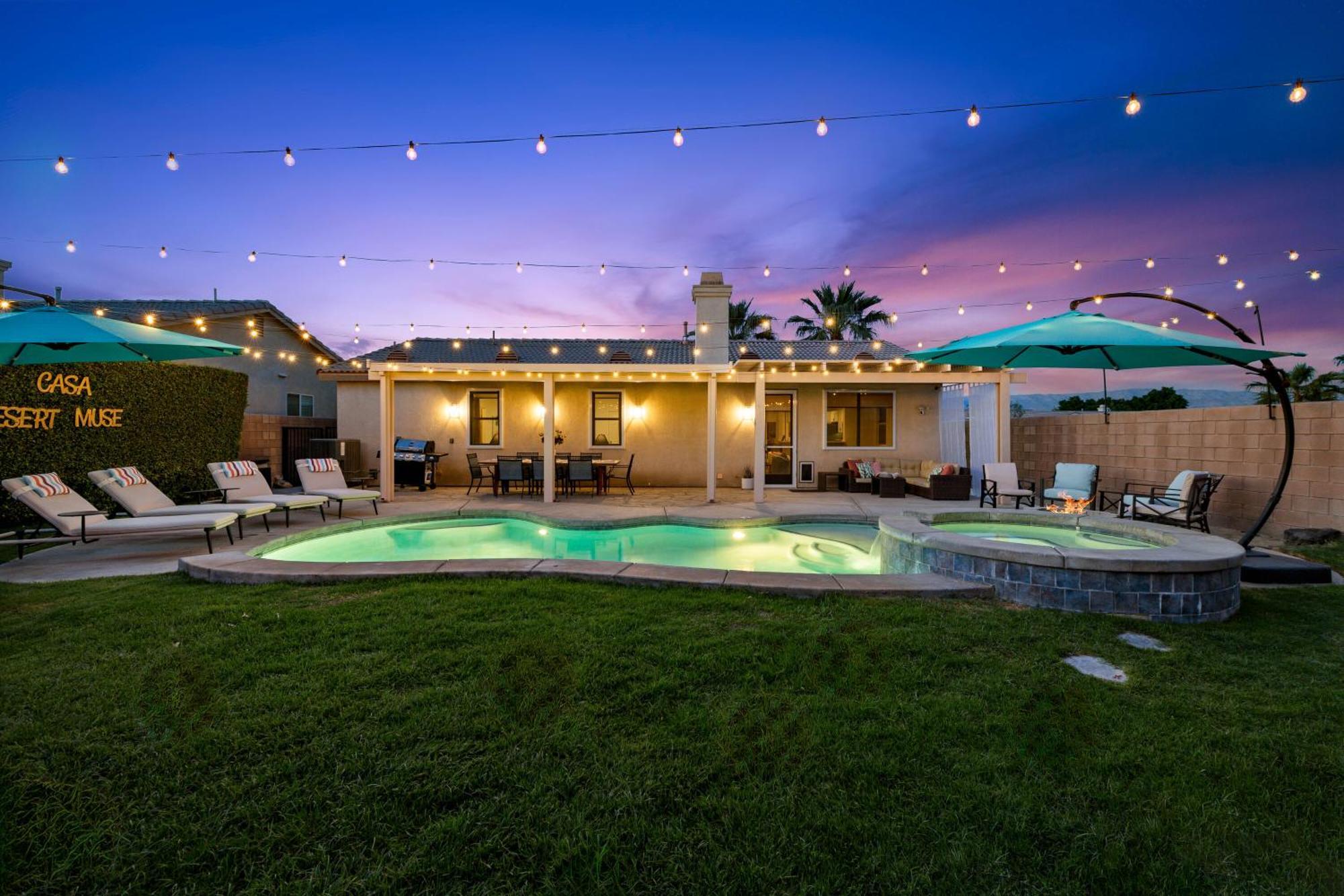 Casa Desert Muse With Heated Pool Spa Firepit Mini Golf And Games Indio Ngoại thất bức ảnh